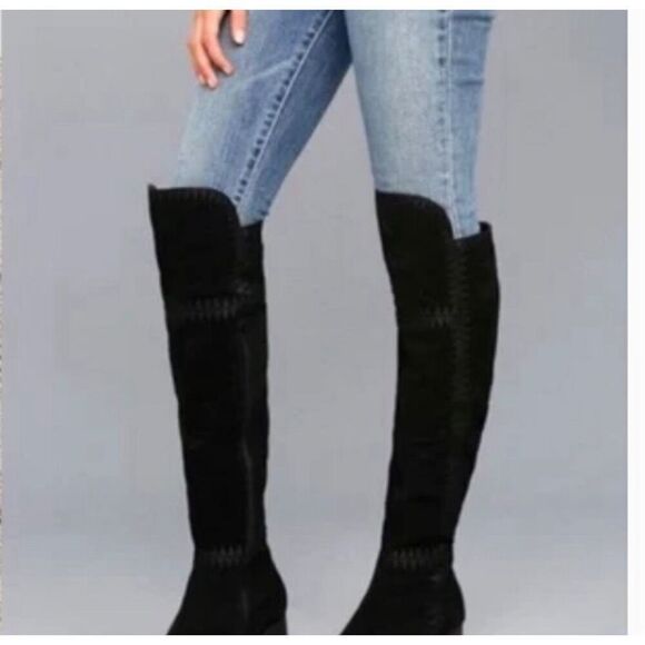 Black Over-the-Knee Women's Boots - Picture 11 of 11